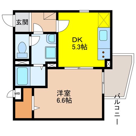 フォーチュンパークⅢの物件間取画像